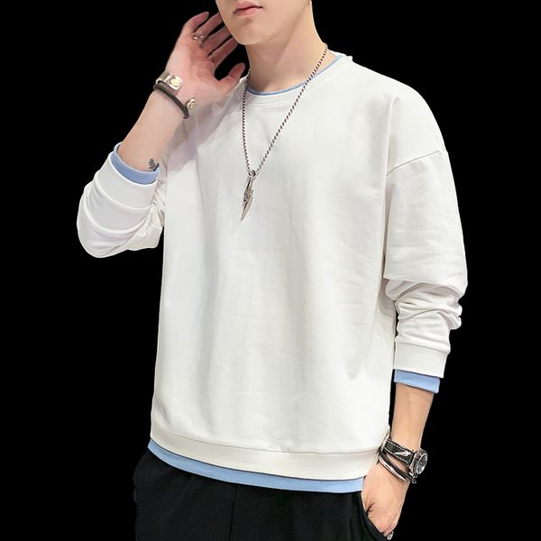 men's sweatshirt solid color loose trend round neck long sleeve casual fashion men's custom logo printing, Black
men's sweatshirt solid color loose trend round neck long sleeve casual fashion men's custom logo printing, Black