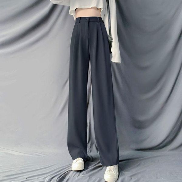 wavsiyier 2020 straight pant wide leg loose winter casual suit autumn high waist plus size trousers women solid korean office, Black;white
wavsiyier 2020 straight pant wide leg loose winter casual suit autumn high waist plus size trousers women solid korean office, Black;white