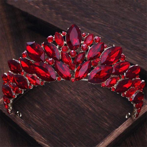 luxury princess headdress bride tiara crown red crystal headbands prom party wedding accessories bridal hair jewelry ornaments y200409, Slivery;golden
luxury princess headdress bride tiara crown red crystal headbands prom party wedding accessories bridal hair jewelry ornaments y200409, Slivery;golden