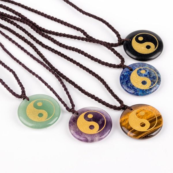 chinese tradition tai chi yin yang pendant necklace chain taoism gossip fish pattern natural crystal sculpture religion jewelry, Silver
chinese tradition tai chi yin yang pendant necklace chain taoism gossip fish pattern natural crystal sculpture religion jewelry, Silver