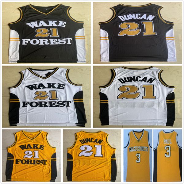 ncaa vintage tim duncan #21 wake forest demon deacons college basketball jerseys black white chris paul #3 gold stitched shirts jersey s-2xl
ncaa vintage tim duncan #21 wake forest demon deacons college basketball jerseys black white chris paul #3 gold stitched shirts jersey s-2xl