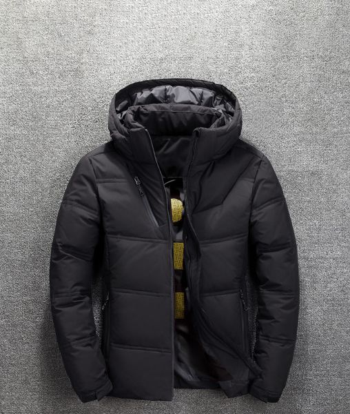 men's down jacket windproof warm handsome trendy casual hooded comfortable q1215, Black
men's down jacket windproof warm handsome trendy casual hooded comfortable q1215, Black