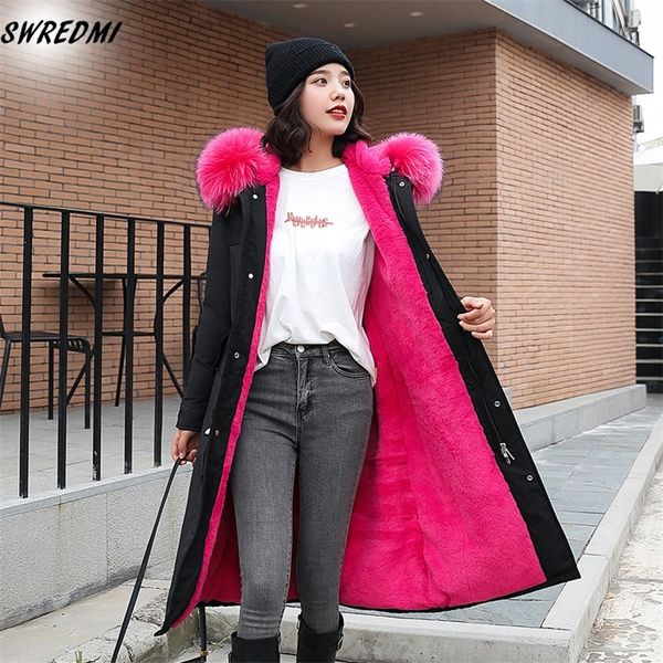 swredmi hooded large fur coat winter women new fashion lambswool warm winter jacket women oversize s-3xl long parka female coats 201212, Black
swredmi hooded large fur coat winter women new fashion lambswool warm winter jacket women oversize s-3xl long parka female coats 201212, Black