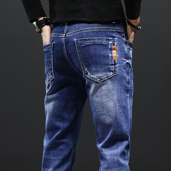 men's jeans man autumn long slim fit mid waist blue color pencli casual streetwear fashion denim trousers
men's jeans man autumn long slim fit mid waist blue color pencli casual streetwear fashion denim trousers