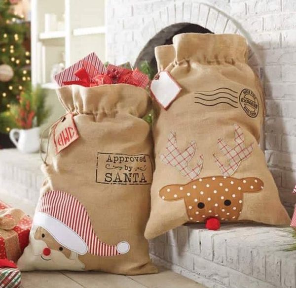 100pcs/lot new arrival popular christmas santa sack burlap santa gift bags sack for christmas sn27331
100pcs/lot new arrival popular christmas santa sack burlap santa gift bags sack for christmas sn27331