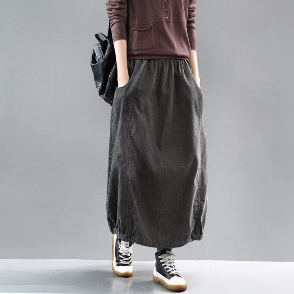 spring cotton corduroy skirt women solid vintage midi skirts 2020 female autumn brief bud skirt big size, Black
spring cotton corduroy skirt women solid vintage midi skirts 2020 female autumn brief bud skirt big size, Black