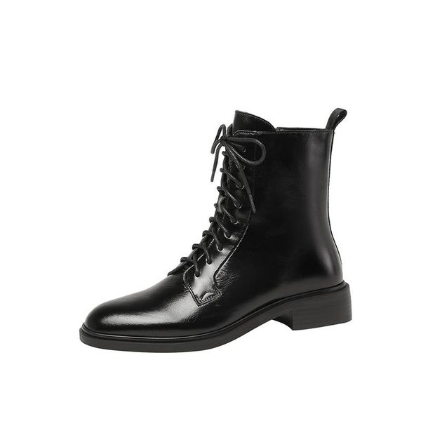 genuine leather low heels motorcycle boots fashion women ankle boots autumn winter lace up punk dancing shoes woman, Black
genuine leather low heels motorcycle boots fashion women ankle boots autumn winter lace up punk dancing shoes woman, Black