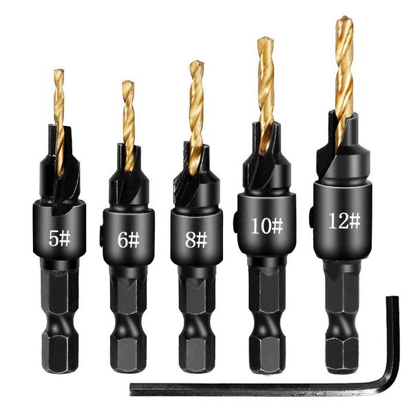 professional hand tool sets hex handle countersink drill woodworking bit set drilling pilot holes for screw sizes #5 #6 #8 #10 #12
professional hand tool sets hex handle countersink drill woodworking bit set drilling pilot holes for screw sizes #5 #6 #8 #10 #12