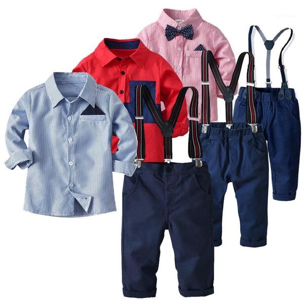 new kids gentleman clothes baby boy cotton long sleeved shirt+ strap trousers 2pcs suit kids clothes 2-8 years old1, White
new kids gentleman clothes baby boy cotton long sleeved shirt+ strap trousers 2pcs suit kids clothes 2-8 years old1, White
