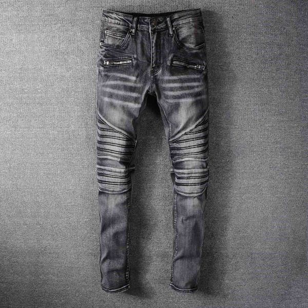20ss men digner jean ditred ripped biker slim fit motorcycle denim for men fahion jean s pour homm #1091, Blue
20ss men digner jean ditred ripped biker slim fit motorcycle denim for men fahion jean s pour homm #1091, Blue