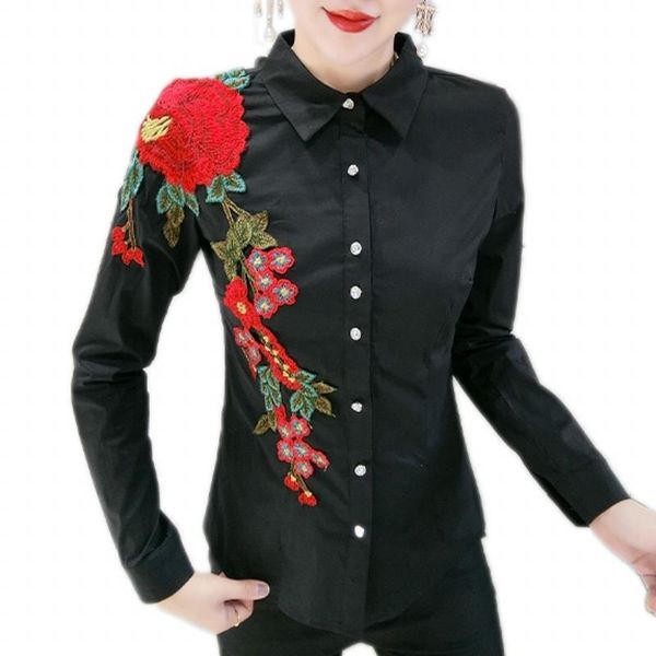 spring european clothes patchwork embroidery blouse women shirt long sleeve vintage ropa mujer black white kg-144
spring european clothes patchwork embroidery blouse women shirt long sleeve vintage ropa mujer black white kg-144