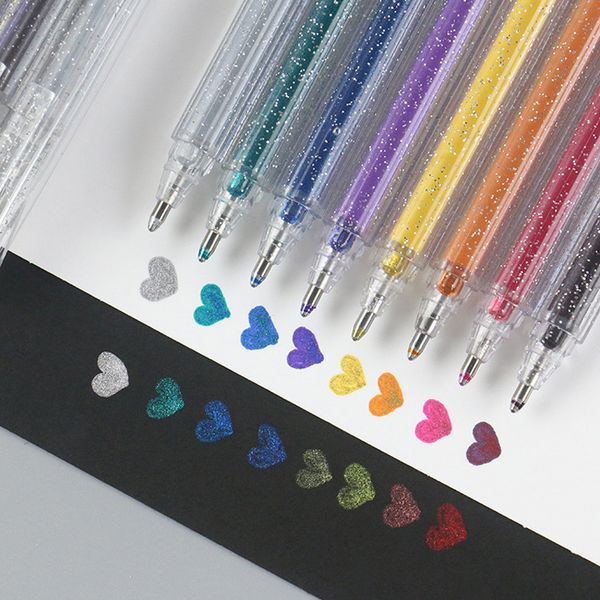 8 pcs/set colored highlighter pen bling bling glitter color art marker pens for drawing scrapbook album diy school stationery
8 pcs/set colored highlighter pen bling bling glitter color art marker pens for drawing scrapbook album diy school stationery