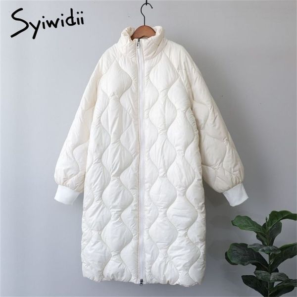 syiwidii woman parkas clothing for women jacket beige black cotton casual warm fashion zipper up long winter bubble coat 211216
syiwidii woman parkas clothing for women jacket beige black cotton casual warm fashion zipper up long winter bubble coat 211216