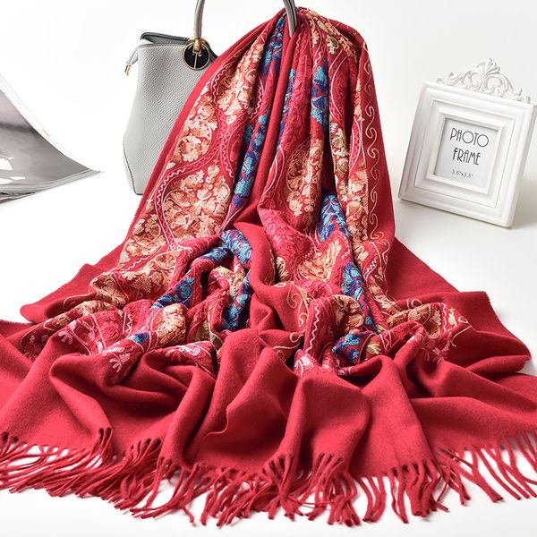 women's wedding scarf 100% shawls and wrappers brand 2020 bridesmaid embroidered pashmin for ladies wool scarves blcl, Blue;gray
women's wedding scarf 100% shawls and wrappers brand 2020 bridesmaid embroidered pashmin for ladies wool scarves blcl, Blue;gray