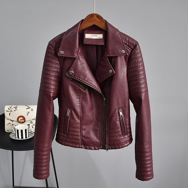 ftlzz autumn faux leather jacket women turndown collar pu motorcycle black punk coat female rivet zipper outerwear 201214
ftlzz autumn faux leather jacket women turndown collar pu motorcycle black punk coat female rivet zipper outerwear 201214