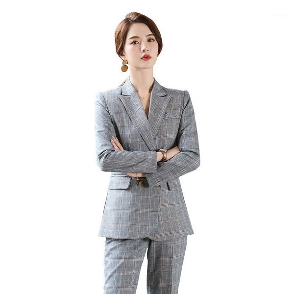 5xl women suit casual plaid two pieces sets suits 2020 autumn double brested blazers coats and pants female pant suits clothes1, White;black
5xl women suit casual plaid two pieces sets suits 2020 autumn double brested blazers coats and pants female pant suits clothes1, White;black