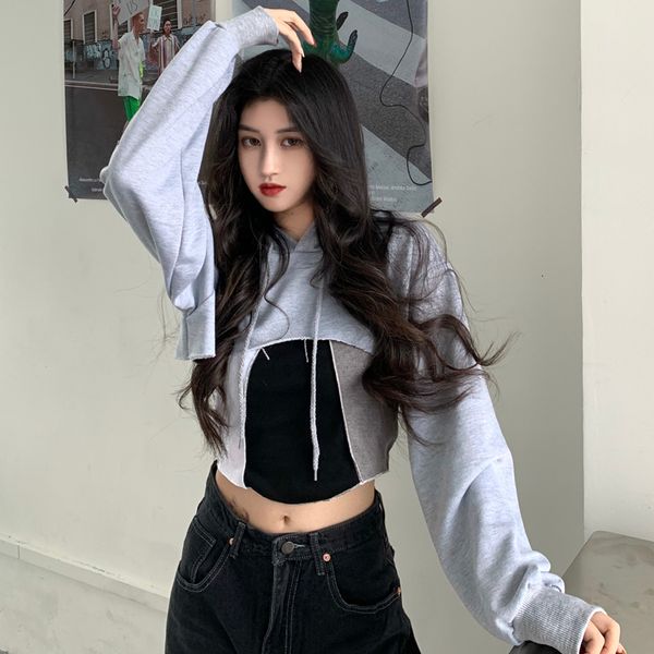 2021 New Autumn Korean style short women's sweatshirts long sleeve soild sweatshirt color pullovers (c2856) B5C7, Black
2021 New Autumn Korean style short women's sweatshirts long sleeve soild sweatshirt color pullovers (c2856) B5C7, Black