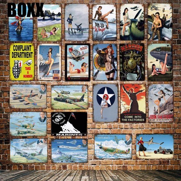2021 war airplane pin up lady custom tin signs wall plaqueposters vintage painting decor 20x30cm
2021 war airplane pin up lady custom tin signs wall plaqueposters vintage painting decor 20x30cm