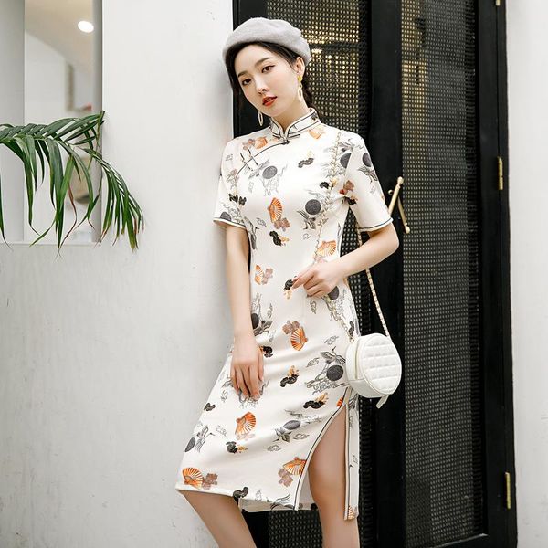 ethnic clothing traditional mandarin collar chinese vintage mid-length cheongsam dresses for women three-quarter sleeve plus size 3xl 4xl qi, Red
ethnic clothing traditional mandarin collar chinese vintage mid-length cheongsam dresses for women three-quarter sleeve plus size 3xl 4xl qi, Red