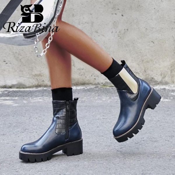 boots rizabina women ankle fashion winter warm platform shoes high heels short punk zipper footwear size 34-43, Black
boots rizabina women ankle fashion winter warm platform shoes high heels short punk zipper footwear size 34-43, Black