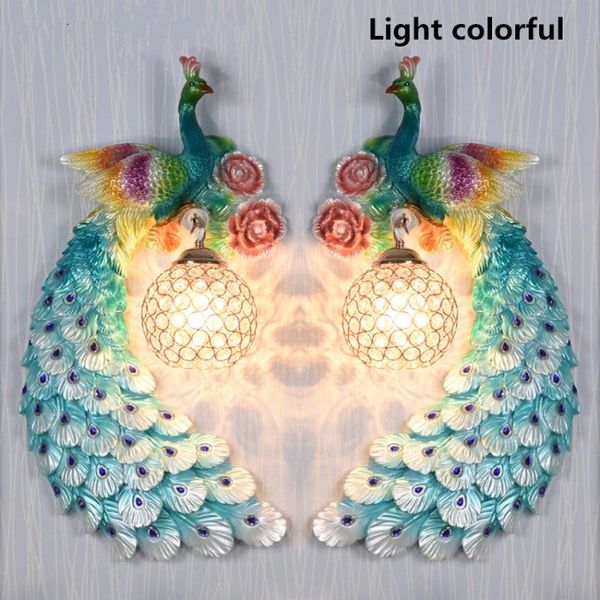wall lamp 220v european retro fashion peacock decorative creative living room background bedroom bedside aisle color light
wall lamp 220v european retro fashion peacock decorative creative living room background bedroom bedside aisle color light