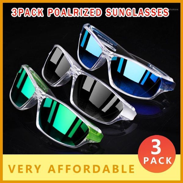 sunglasses 3 pack fashion polarized men super light frame driving fishing sun glasses blue red green mirror lens uv goggles a411, White;black
sunglasses 3 pack fashion polarized men super light frame driving fishing sun glasses blue red green mirror lens uv goggles a411, White;black