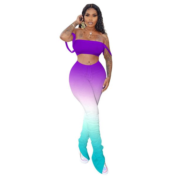 summer new style printed gradient color suit pleated slit trousers suit, White
summer new style printed gradient color suit pleated slit trousers suit, White
