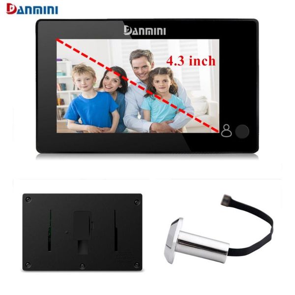 danmini yb-43ch mini electronic cat eye 4.3 inch color screen door peephole viewer 145 degrees wide angle door camera monitor
danmini yb-43ch mini electronic cat eye 4.3 inch color screen door peephole viewer 145 degrees wide angle door camera monitor