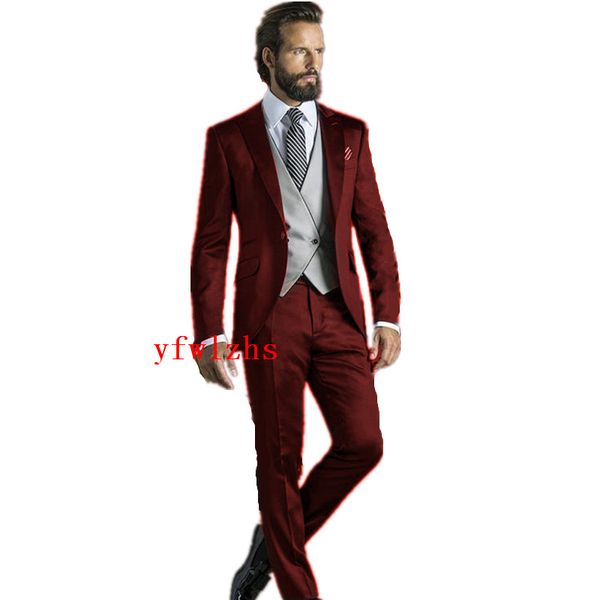 custom-made one button groomsmen пик отворота groom tuxedos мужские костюмы свадьба / выпускной / ужин лучший мужчина blazer (куртка + брюки, Black;gray
custom-made one button groomsmen пик отворота groom tuxedos мужские костюмы свадьба / выпускной / ужин лучший мужчина blazer (куртка + брюки, Black;gray