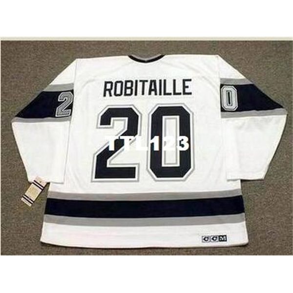 men #20 luc robitaille los angeles kings 1993 ccm vintage away hockey jersey or custom any name or number retro jersey, Black
men #20 luc robitaille los angeles kings 1993 ccm vintage away hockey jersey or custom any name or number retro jersey, Black