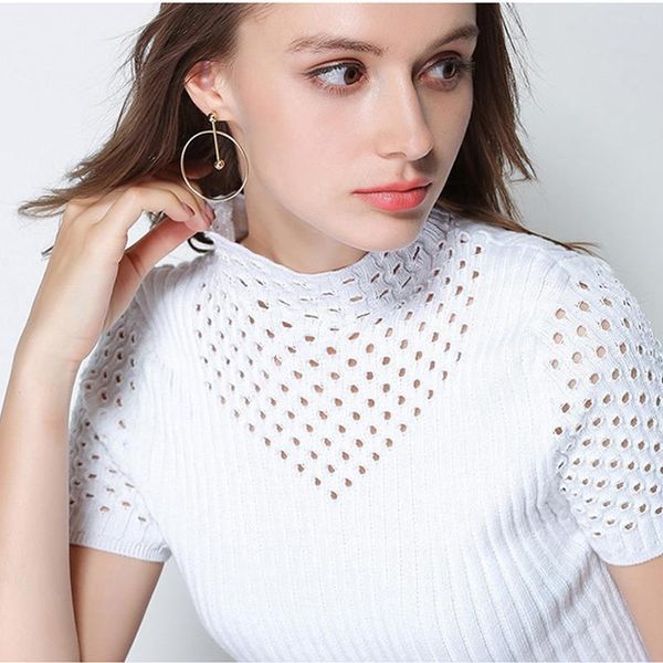 soft cashmere short sleeve turtleneck t-shirt for women spring autumn female knitted brand jumper 2018 slim fit, White
soft cashmere short sleeve turtleneck t-shirt for women spring autumn female knitted brand jumper 2018 slim fit, White