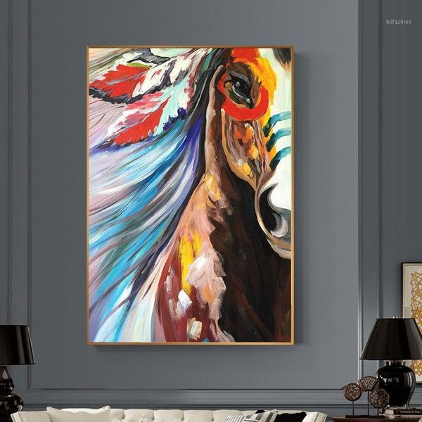 100% hand painted abstract horse head oil painting on canvas wall art frameless picture decoration for live room home decor gift1
100% hand painted abstract horse head oil painting on canvas wall art frameless picture decoration for live room home decor gift1