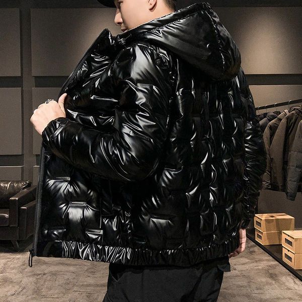 winter 2020 new men's short bright face young korean cold proof thiened hooded white down jaet, Black
winter 2020 new men's short bright face young korean cold proof thiened hooded white down jaet, Black