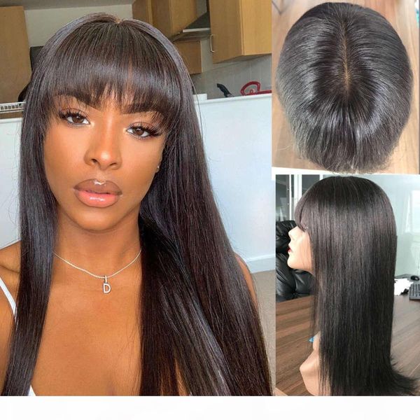 fake scalp silk base cap lace wig for black women brazilian straight human hair wigs with bangs non-remy, Black;brown
fake scalp silk base cap lace wig for black women brazilian straight human hair wigs with bangs non-remy, Black;brown