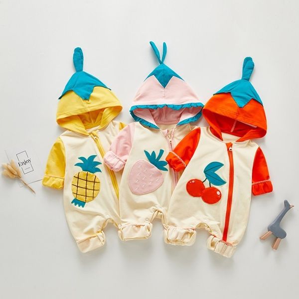 newborn hoodie baby clothes infant suits new spring autumn outerwear toddler rompers 3m-18m boy girls jumpsuit y1221, Blue