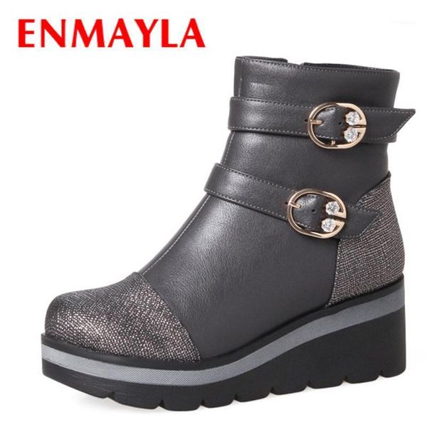 enmayla fashion women wedges buckle ankle boot bling crystal platform boots women motorcyle boots punk rock shoes woman1, Black
enmayla fashion women wedges buckle ankle boot bling crystal platform boots women motorcyle boots punk rock shoes woman1, Black