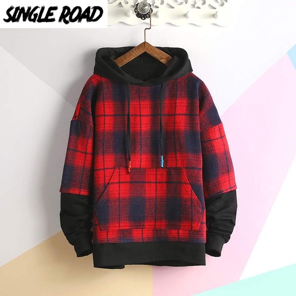 singleroad men's hoodies oversized harajuku japanese streetwear sweatshirt hip hop plaid red hoodie men sweatshirts male y200704, Black
singleroad men's hoodies oversized harajuku japanese streetwear sweatshirt hip hop plaid red hoodie men sweatshirts male y200704, Black
