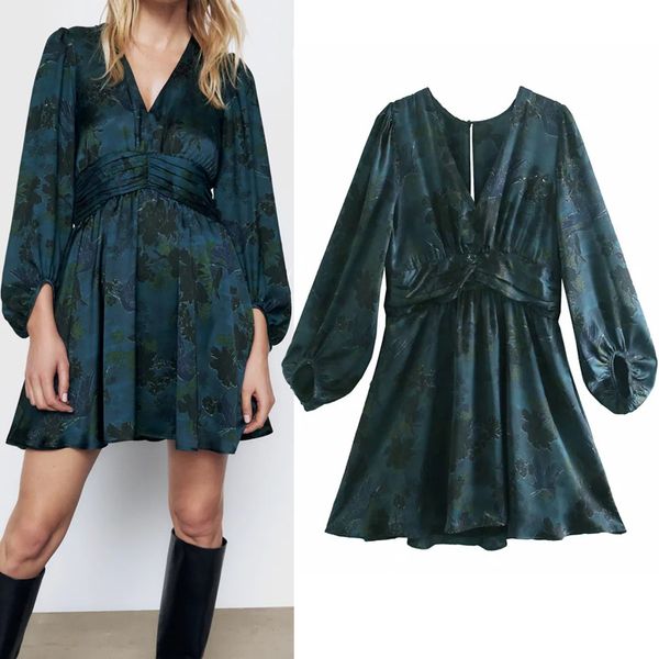 2021 new vintage printed blue black mini women draped puff long sleeve dress woman pleated waist elegant dresses 0kc5, Black;gray
2021 new vintage printed blue black mini women draped puff long sleeve dress woman pleated waist elegant dresses 0kc5, Black;gray