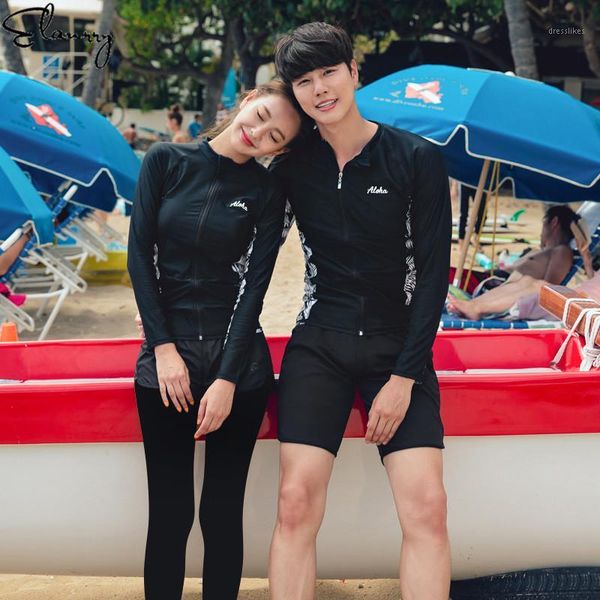 women's swimwear women summer surfing suits long sleeves men rashguards 2021 beach wear femmale est couple bathing maillot1, White;black
women's swimwear women summer surfing suits long sleeves men rashguards 2021 beach wear femmale est couple bathing maillot1, White;black