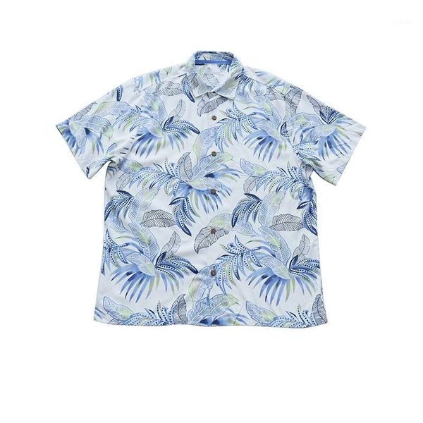 two colors shirt for mens summer silk hawaiian print tropical holiday short sleeve beach casual plus big size1, White;black
two colors shirt for mens summer silk hawaiian print tropical holiday short sleeve beach casual plus big size1, White;black