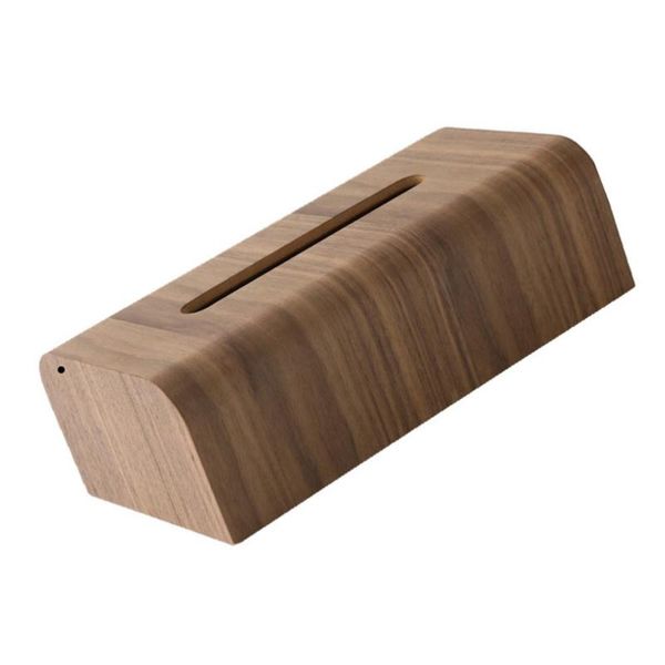 tissue boxes & napkins 1pc wooden box decorative napkin simple deskholder (brown)