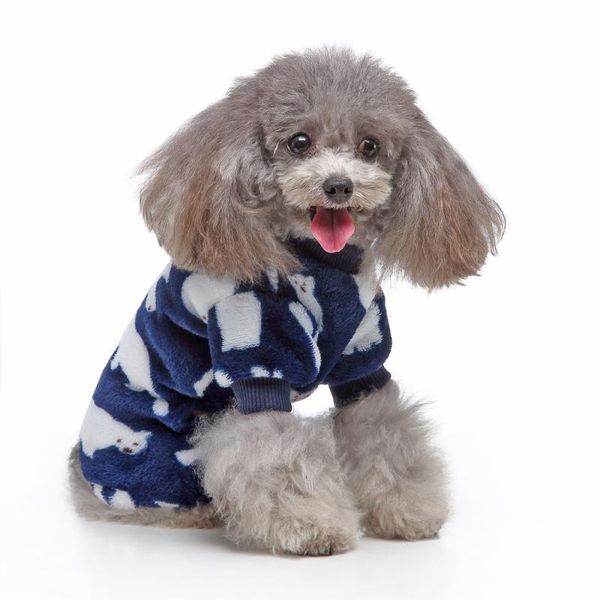 dog apparel pet autumn and winter fashion cute polar bear pattern pajamas fabric comfortable warm cat clothes
dog apparel pet autumn and winter fashion cute polar bear pattern pajamas fabric comfortable warm cat clothes