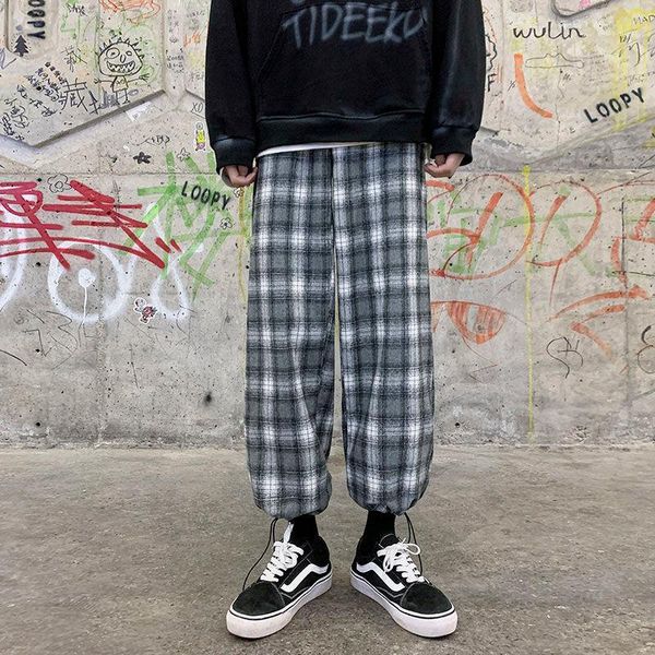 winter thick plaid pants men's fashion retro casual straight pants men streetwear loose hip-hop wide-leg mens trousers1, Black
winter thick plaid pants men's fashion retro casual straight pants men streetwear loose hip-hop wide-leg mens trousers1, Black