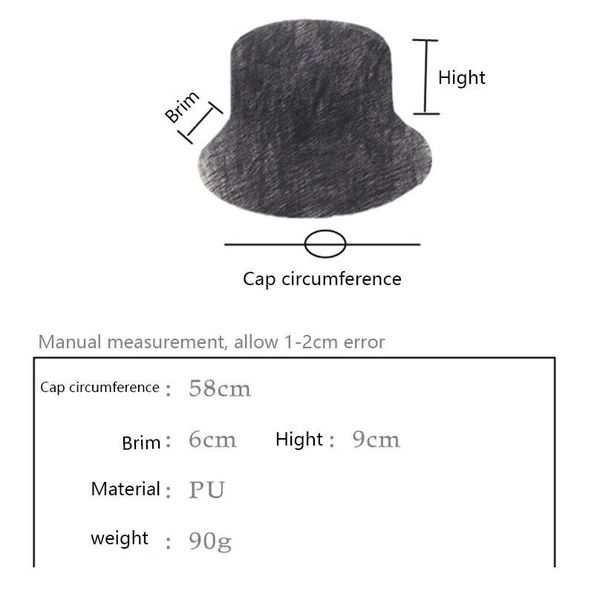 pu bucket hat women fashion faux leather fishing cap soild foldable hiking hats hip-hop street waterproof for women qylurl
pu bucket hat women fashion faux leather fishing cap soild foldable hiking hats hip-hop street waterproof for women qylurl