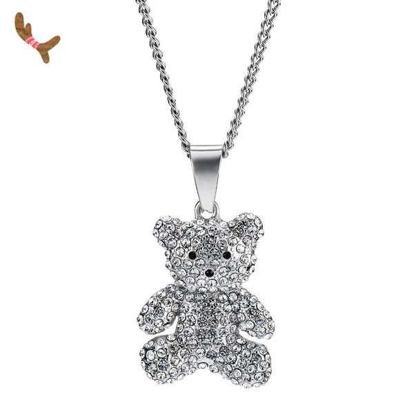 ice pendant bear necklace fashion hip hop jewelry gold and silver stainless steel chain punk men's necklace, merry christmas
ice pendant bear necklace fashion hip hop jewelry gold and silver stainless steel chain punk men's necklace, merry christmas