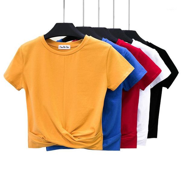 women's t-shirt crop summer shirt cross shape women crop t-shirt casual solid cotton high waist camiseta mujer1, White
women's t-shirt crop summer shirt cross shape women crop t-shirt casual solid cotton high waist camiseta mujer1, White