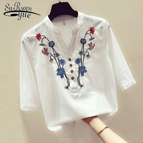 women's blouses & shirts blusas mujer de moda floral womens and camisas embroidery white elegant women 2021 blouse 3140
women's blouses & shirts blusas mujer de moda floral womens and camisas embroidery white elegant women 2021 blouse 3140