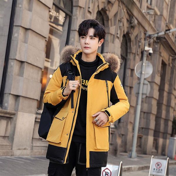 men's down & parkas jacket to keep warm young couples they would make students more color matching winter leisure white duck zippers, Black
men's down & parkas jacket to keep warm young couples they would make students more color matching winter leisure white duck zippers, Black
