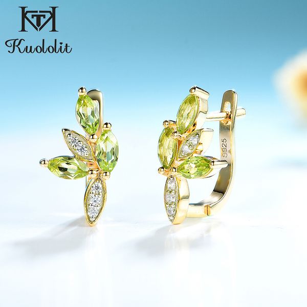 kuololit natural peridot gemstone clip women genuine 925 sterling silver marquise earrings for party wedding new q1219, Golden;silver
kuololit natural peridot gemstone clip women genuine 925 sterling silver marquise earrings for party wedding new q1219, Golden;silver