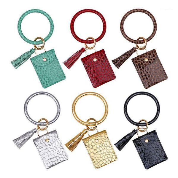 Coin Purse Keychain Ring PU Leather + Tassel Wristlet Key Ring Card Pouch Gift for Girls Women1, Silver
Coin Purse Keychain Ring PU Leather + Tassel Wristlet Key Ring Card Pouch Gift for Girls Women1, Silver